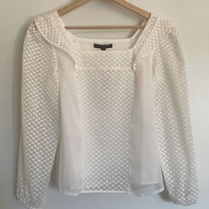 Banana Republic white blouse